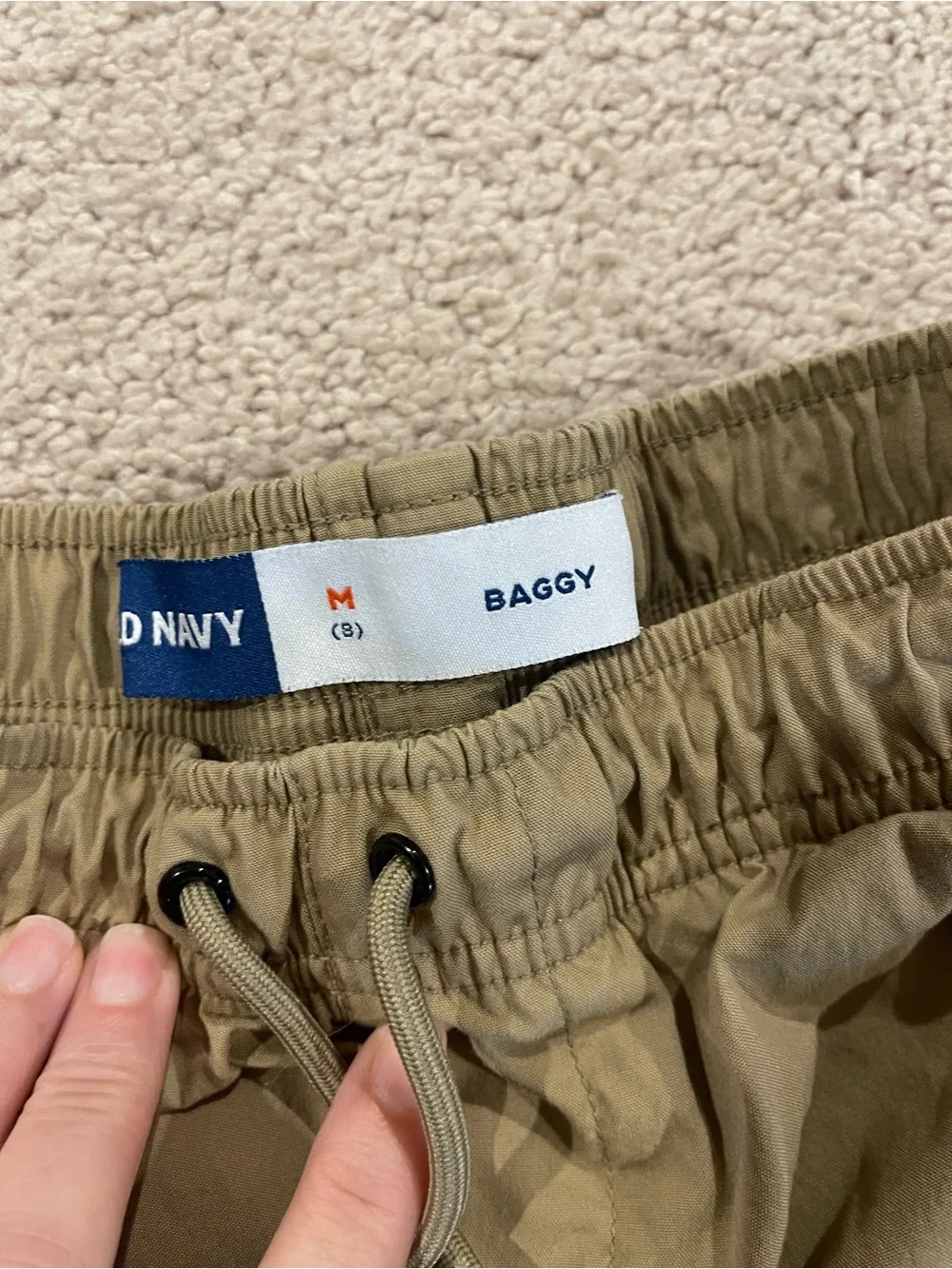 Boy’s Old Navy Baggy Cargo Joggers - Olive Green & Khaki
